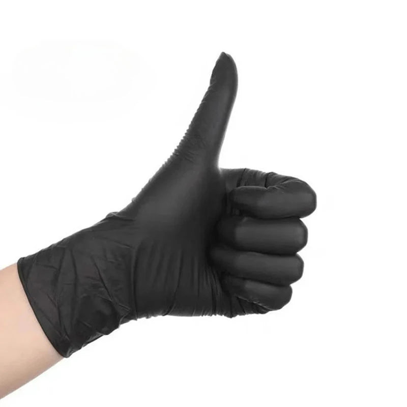 10/20/50/100pcs Bagged Disposable Gloves Black Disposable Gloves