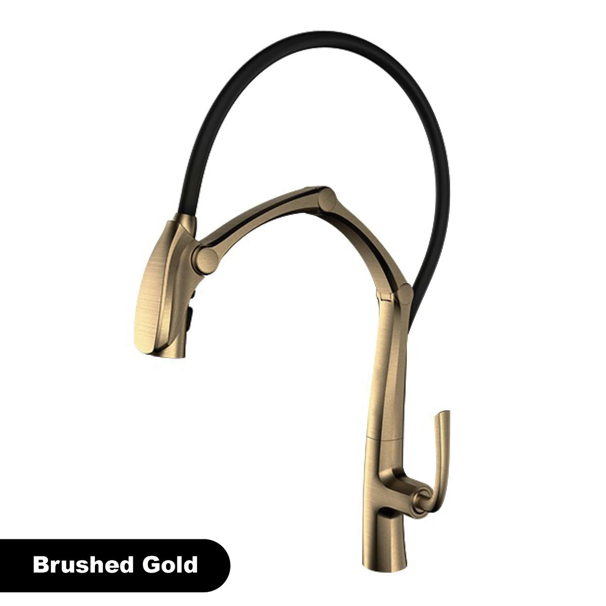 Luxury Gunmetal Brass Faucet Led Display Sensor&Pull-Out