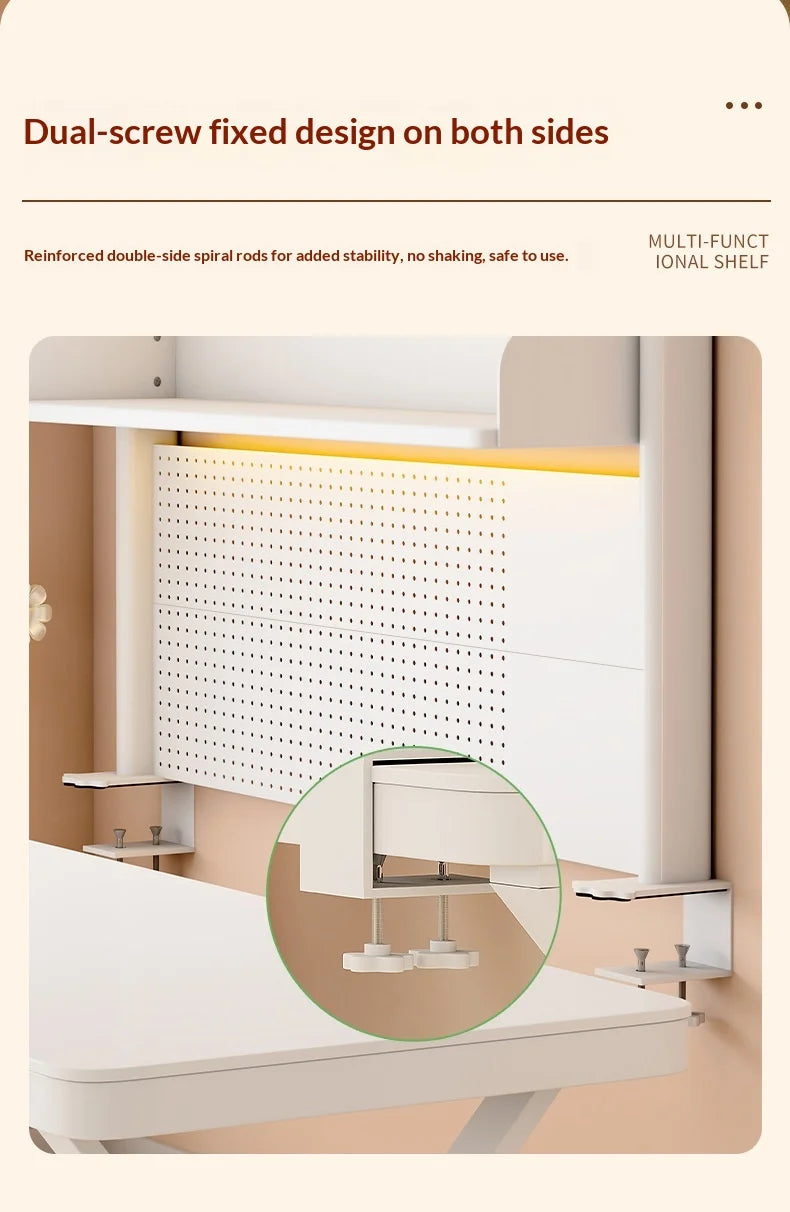 Desktop Storage Rack Pegboard Desk Organizer Shelfcomputer