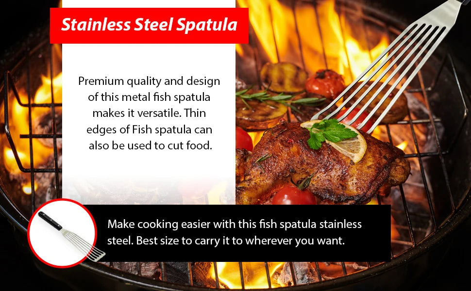 Metal Frying Spatula Cast Iron Skillet Fish Egg
