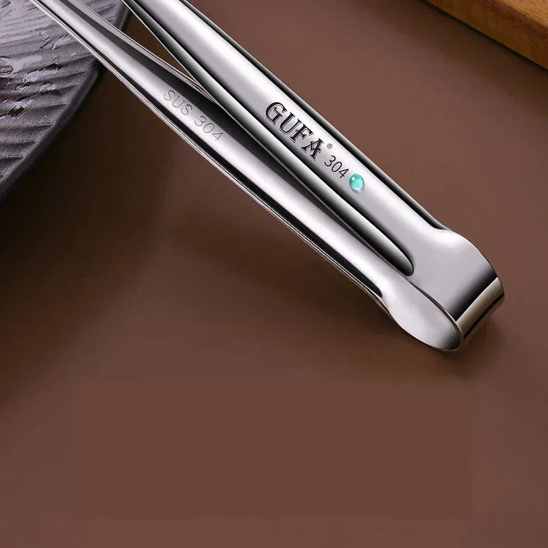 Barbecue Food Tong Non-Slip Cooking Clip Stainless Steel