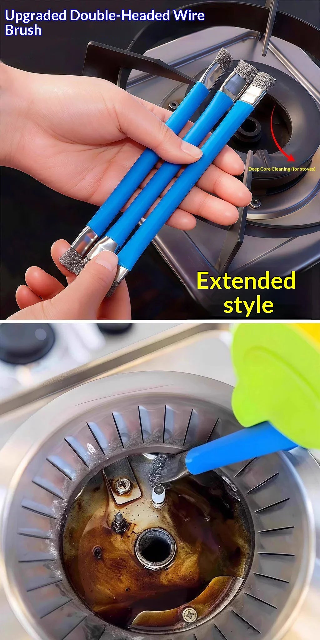 Esd Anti Static Double Head Steel Wire Brush
