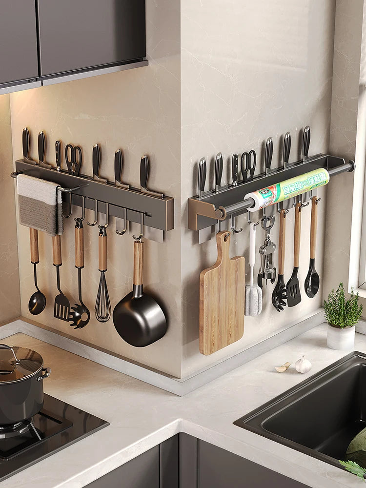 Stainless Steel Paper Towel Rack Wall Shelf Hook