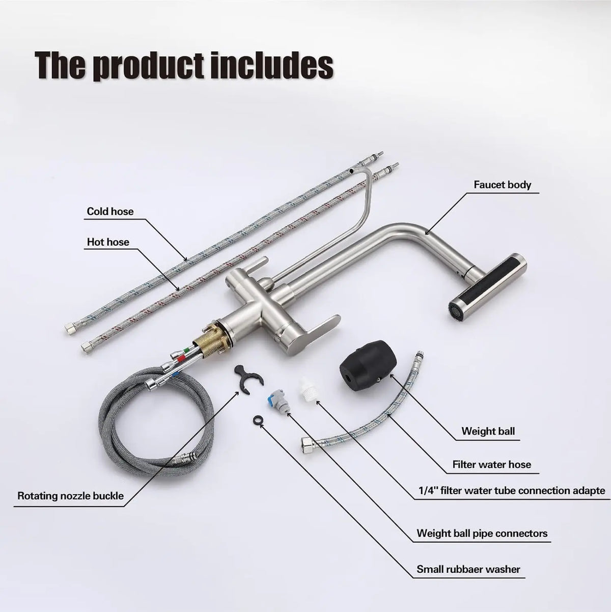 Waterfall Touch On Filter Faucets Brass Cold Pull