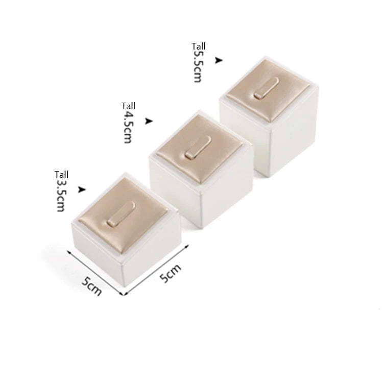Pu Leather Hand Jewelry Ring Display Pedestal Stand