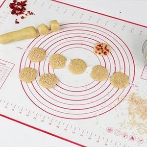 Adjustable Stainless Steel Rolling Pin Non-Stick Pastry Mat