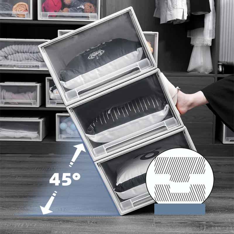 Large Closet Storage Drawer Box Plastic Drawer Clothes