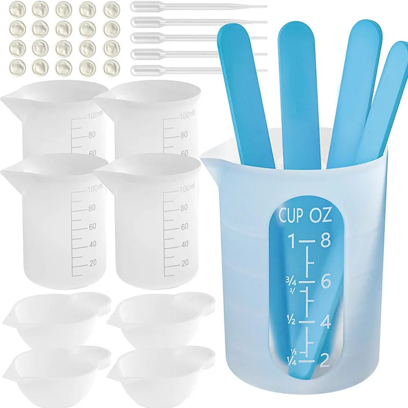 Silicone Mixing Measuring Cups Uv Resin Mold Paint