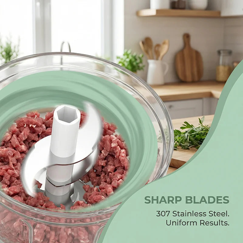 Cordless Electric Food Chopper 350ml Mini Processor 304