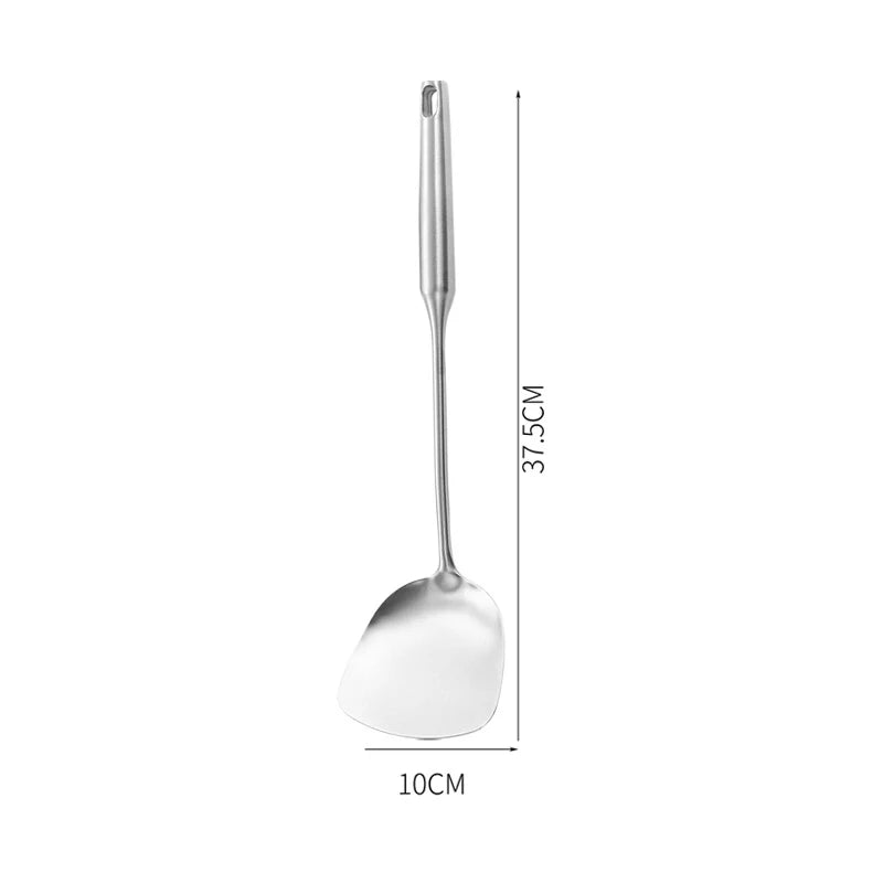 Lmetjma 304 Stainless Steel Utensils All Metal Long