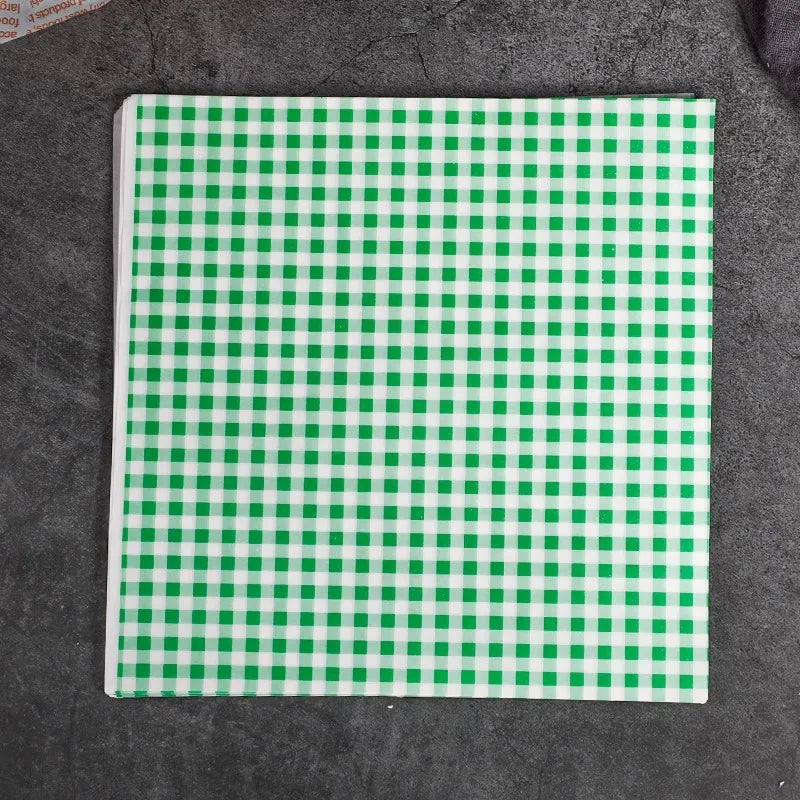 25/50pcs Oilpaper Wrapping Paper Bread Sandwich Burger Fries