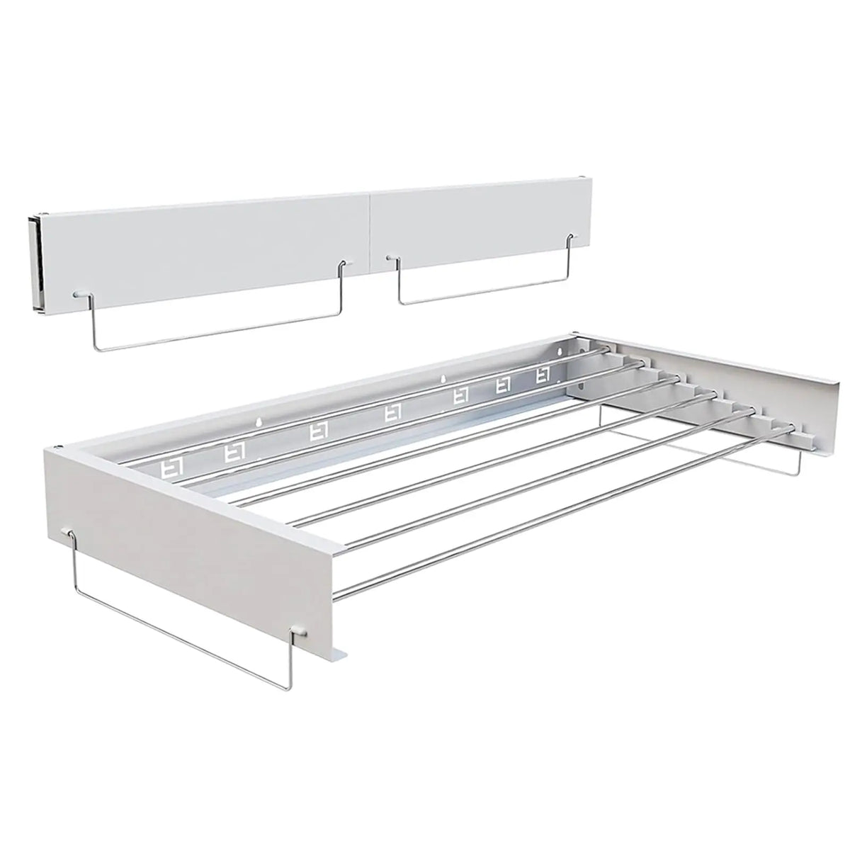 Wall Mounted Folding Clothes Drying Rack 5/6 Collapsible