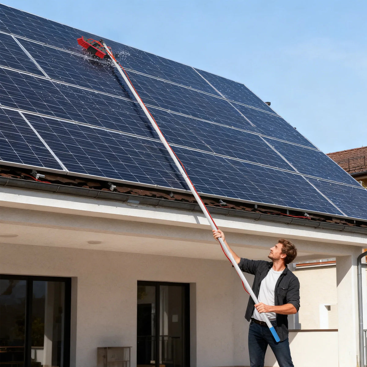 Window Cleaning System Cleaning Brush & Pole Cleaning