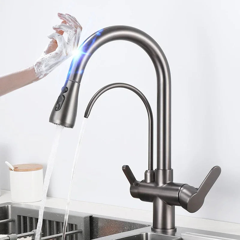 Touch On Filtered Faucet Three Ways Cold Drinking