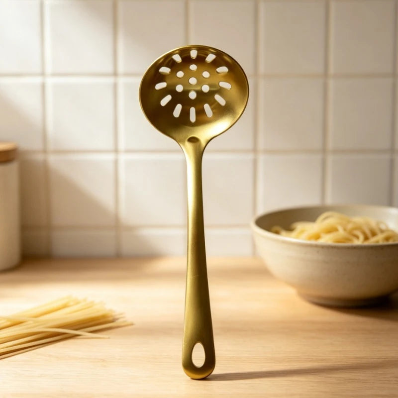 Gold Utensils Stainless Steel Cooking Cooking Spatula Slotted