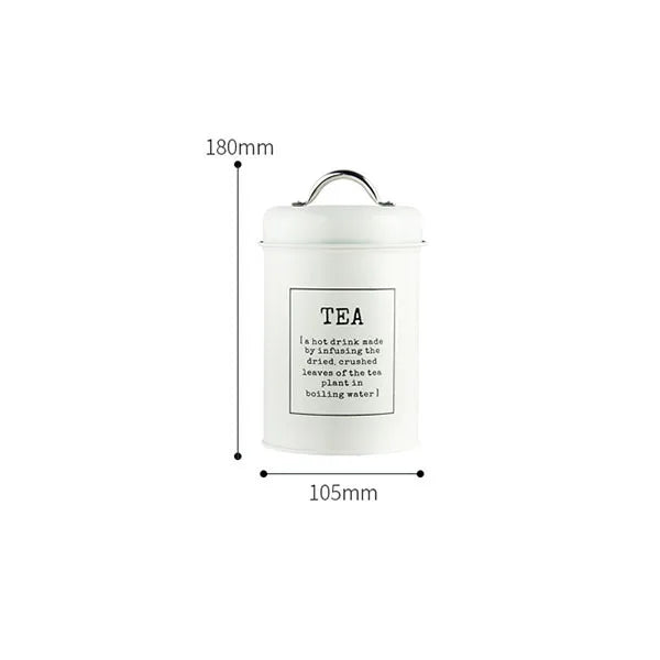 Canisters Coffee Tea Sugar Flour Metal Tin Jars