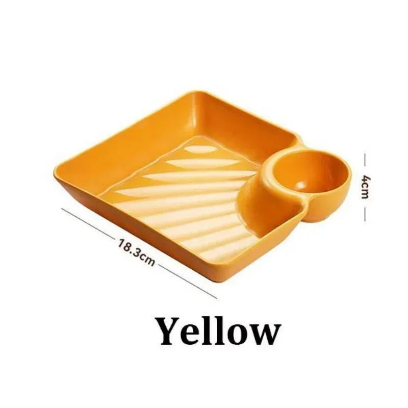 Chips Dip Plates Plastic Serving Platter Dumpling Plate