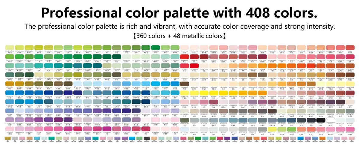 Guangna 12/360/408 Colors Acrylic Paint Pen Markers Acrylic