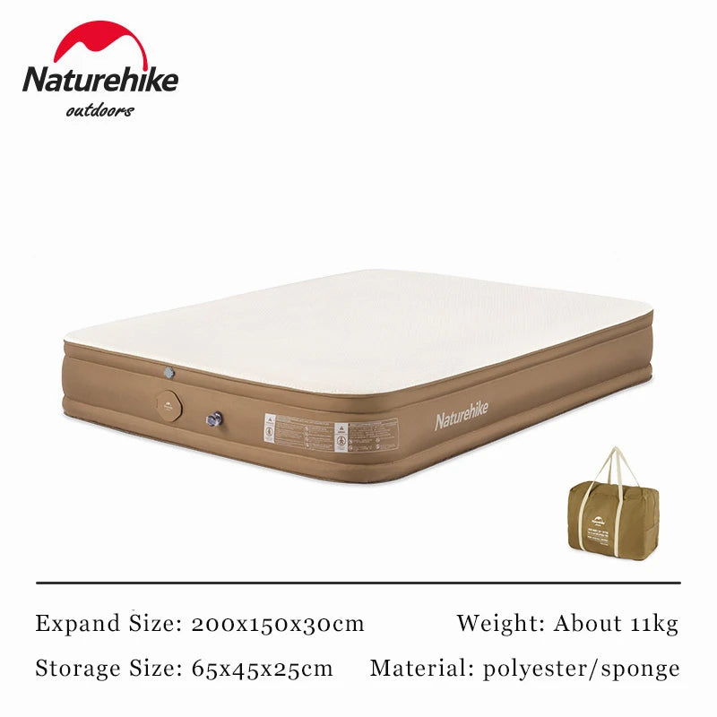 Naturehike 30cm Double Air Bed Outdoor Inflatable Mat