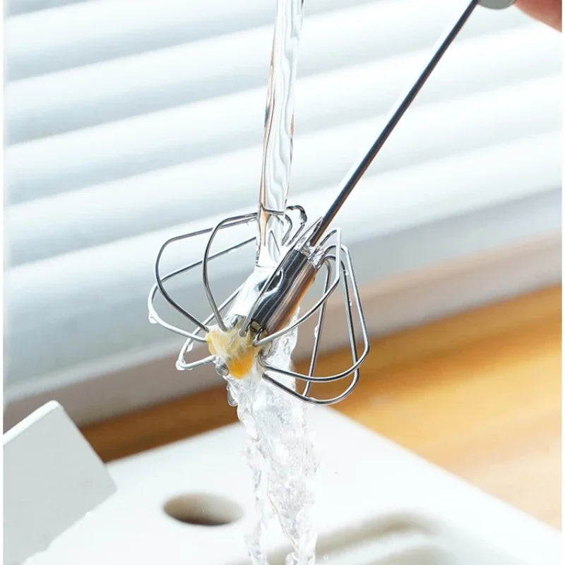 Stainless Steel Semi-Automatic Egg Beater Whipping Cream