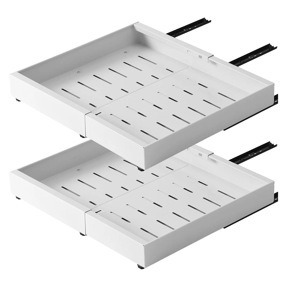 Telescopic Drawer Extendable Pull-Out Cabinet Storage Basket No