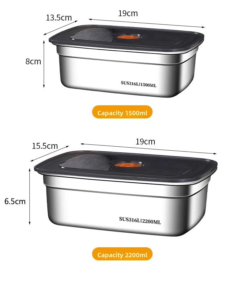 Food Grade 316 Stainless Steel Airtight Container Lid