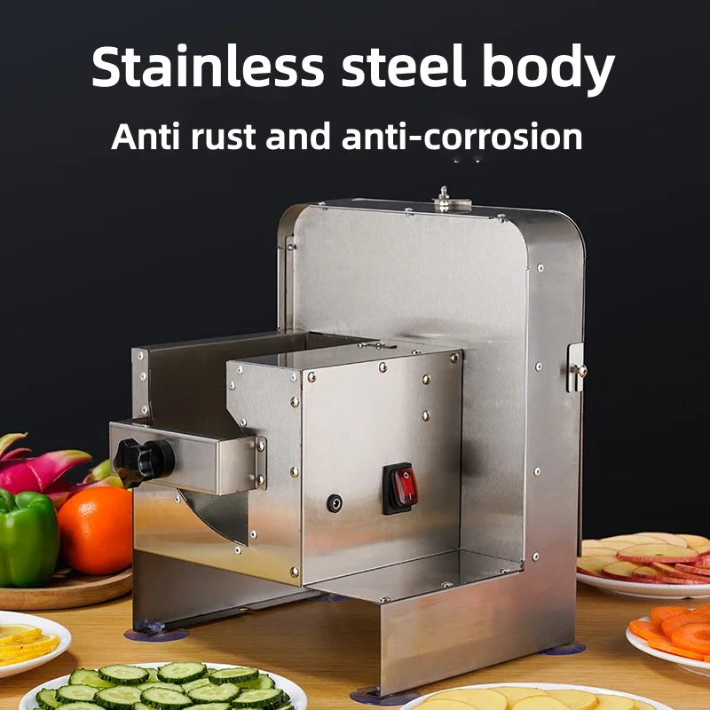 Electric Vegetable Cutter Automatic Feeding Food Processor French