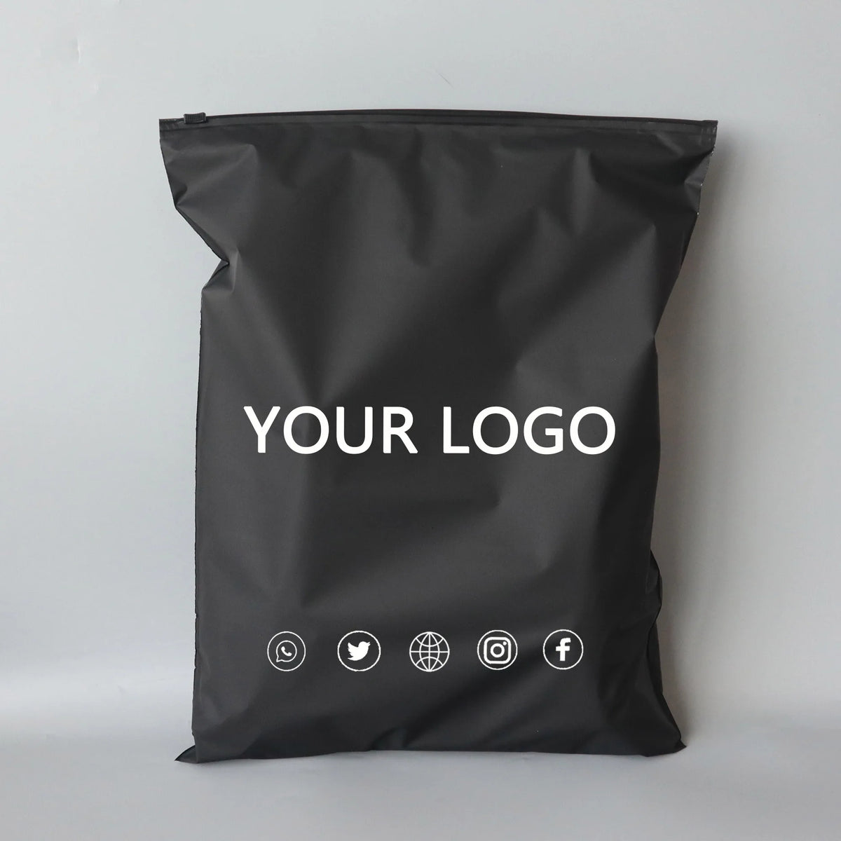 Custom Frosted Zipper Bag Storage Bag Clothing Swimsuit