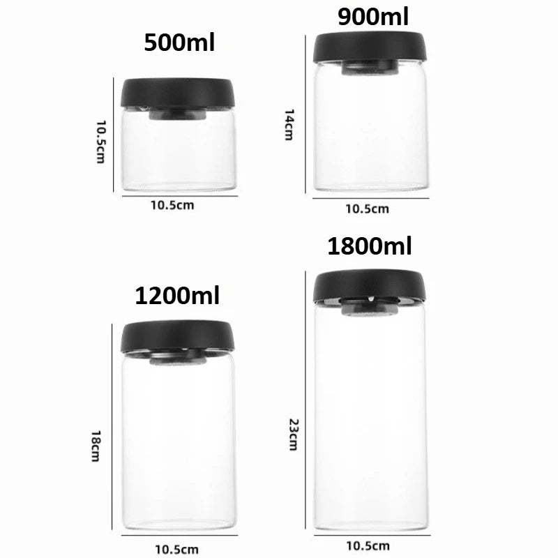 Vacuum Coffee Bean Storage Bottle Sealed Jar Grain