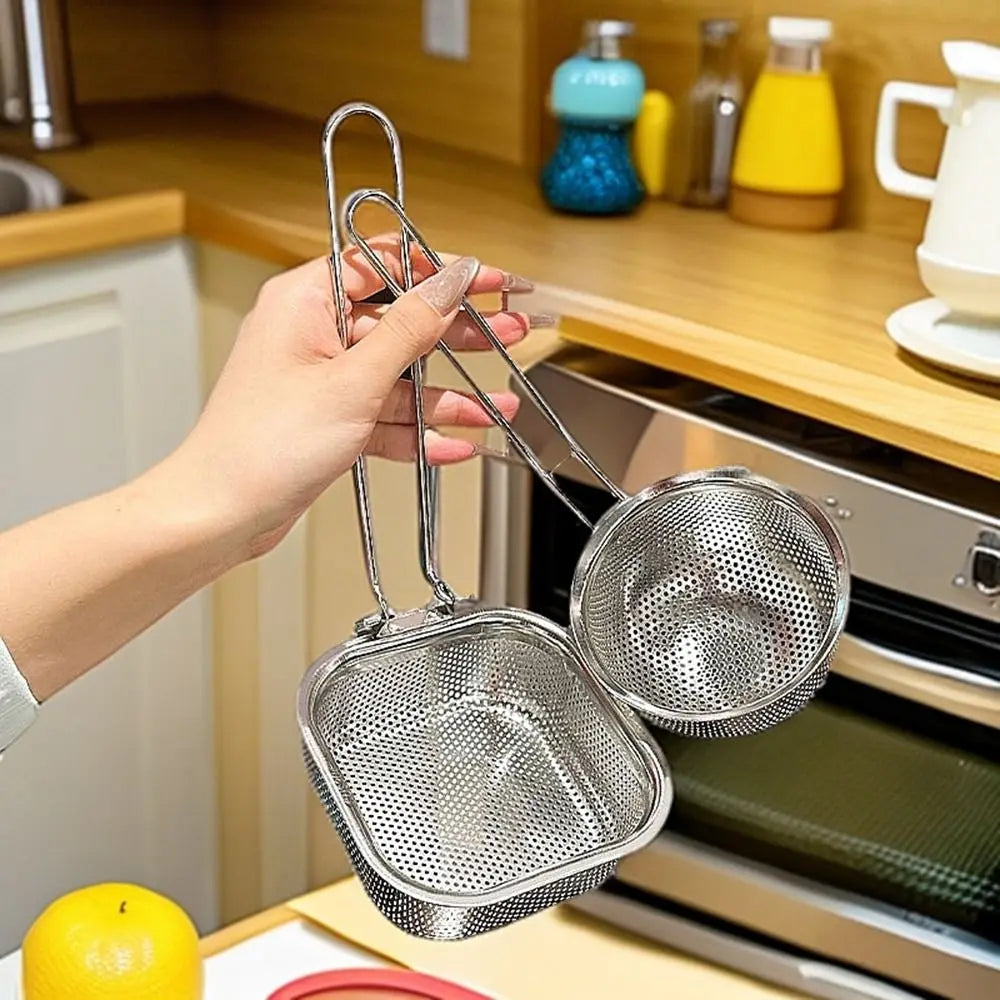 Cooking Utensils Mesh Strainer Spoon Long Handle Stainless