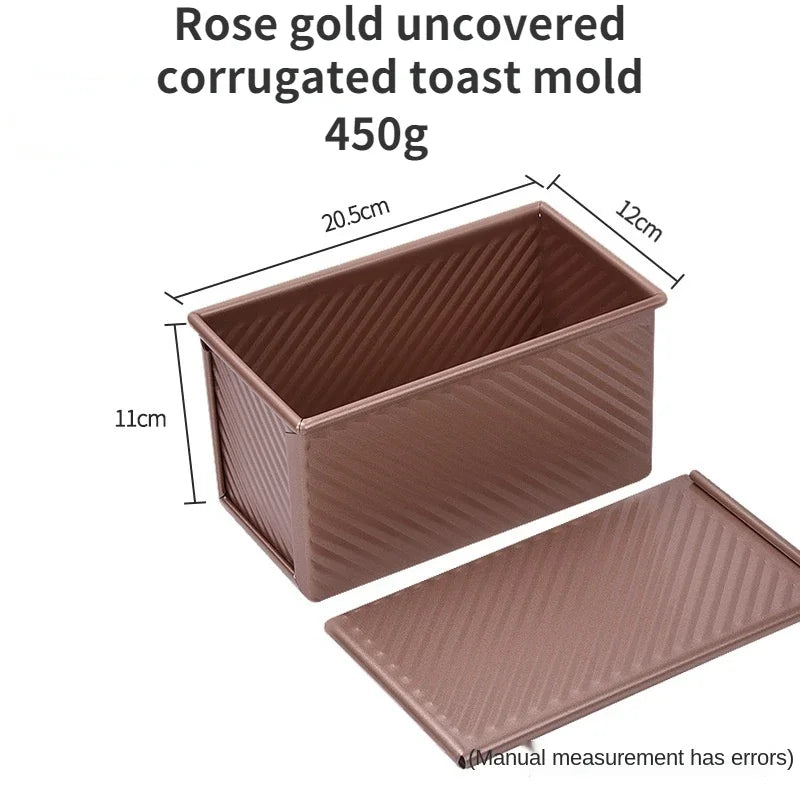 450g Rectangle Loaf Pan Cover Bread Baking Mould