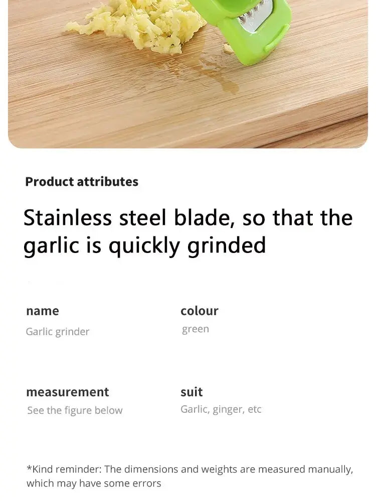 Pack Mini Garlic Grinder Creative Garlic Press Garlic