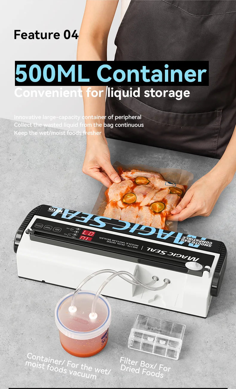 Magic Seal Ms175 Vacuum Sealer Machine Sous Vide