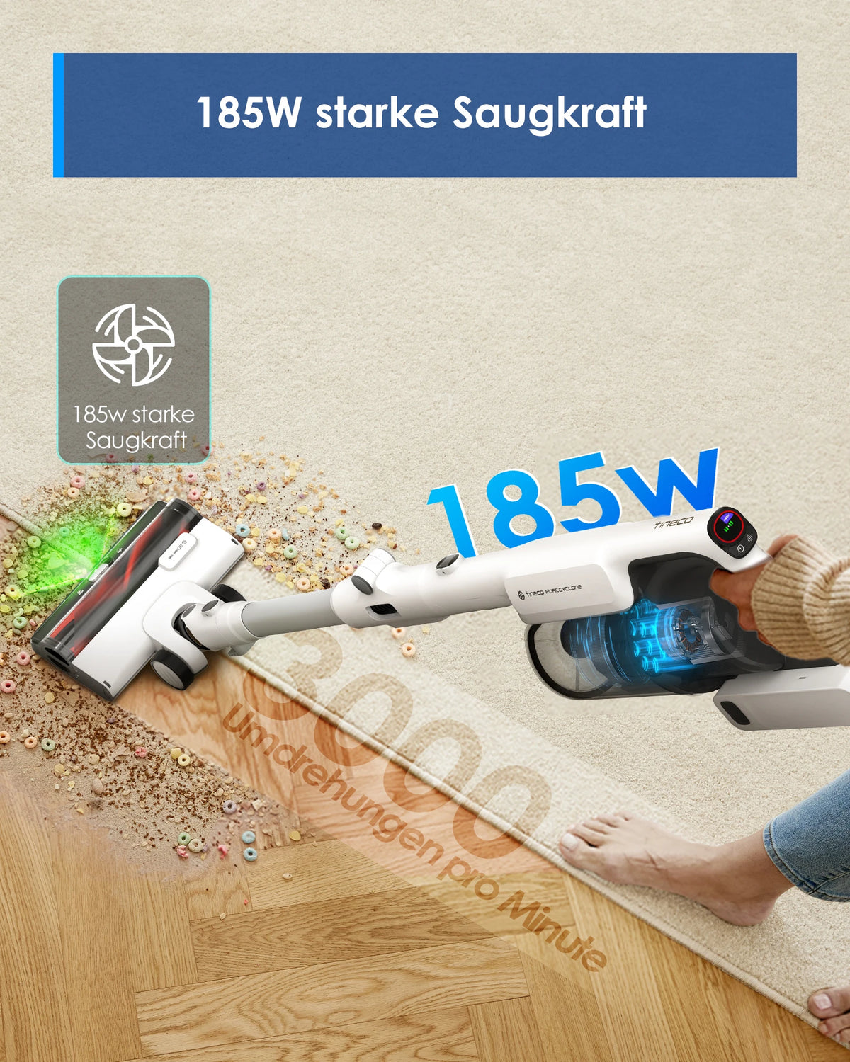 Tineco Pure One A50s Cordless Stick Vacuum Cleaner