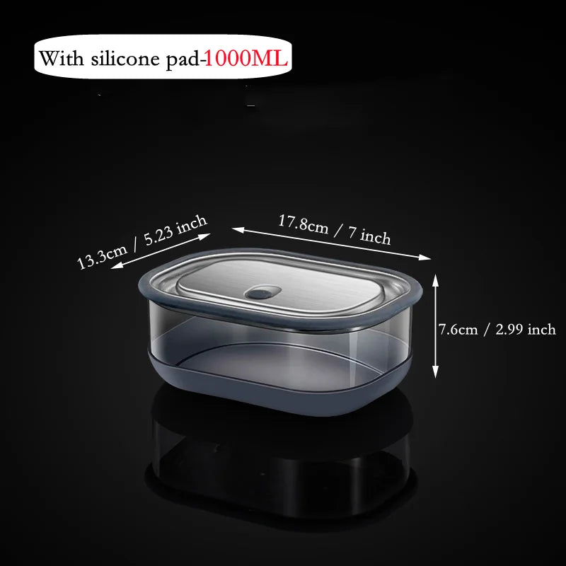 High Borosilicate Glass Rectangle Lunch Box Microwave Heating