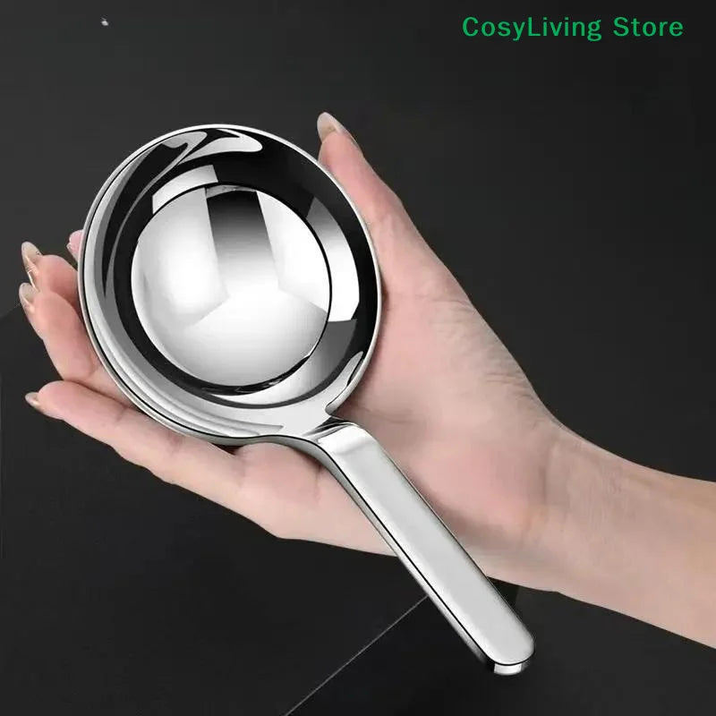 Short Handle Large Ramen Bouillon Spoon Deepen Tablespoons