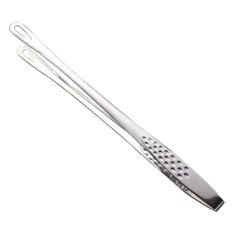 1pc 304 Stainless Steel Food Tongs Long Handle