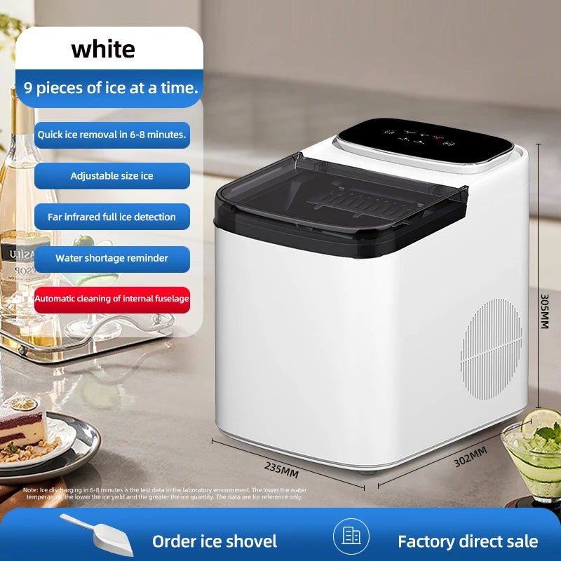 Small Ice Maker Electric 220v Multi-Functional Smart Touch