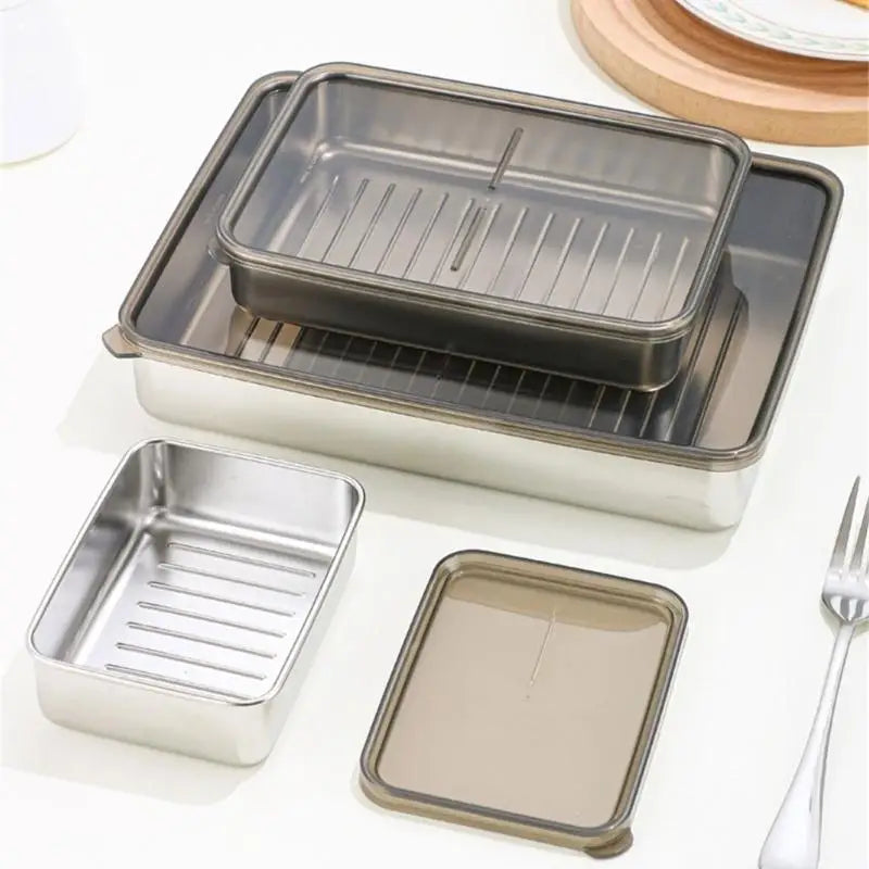 G6kf Stackable Meal Prep Boxes Stainless Steel Container