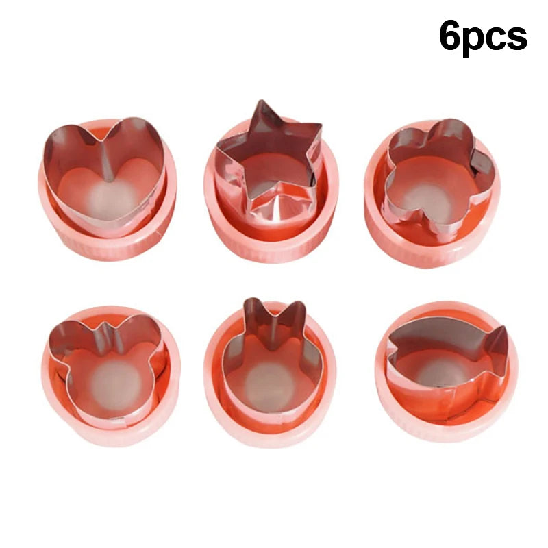1set Multi-Style Vegetables Cookie Cutter Embossing Mould Cook