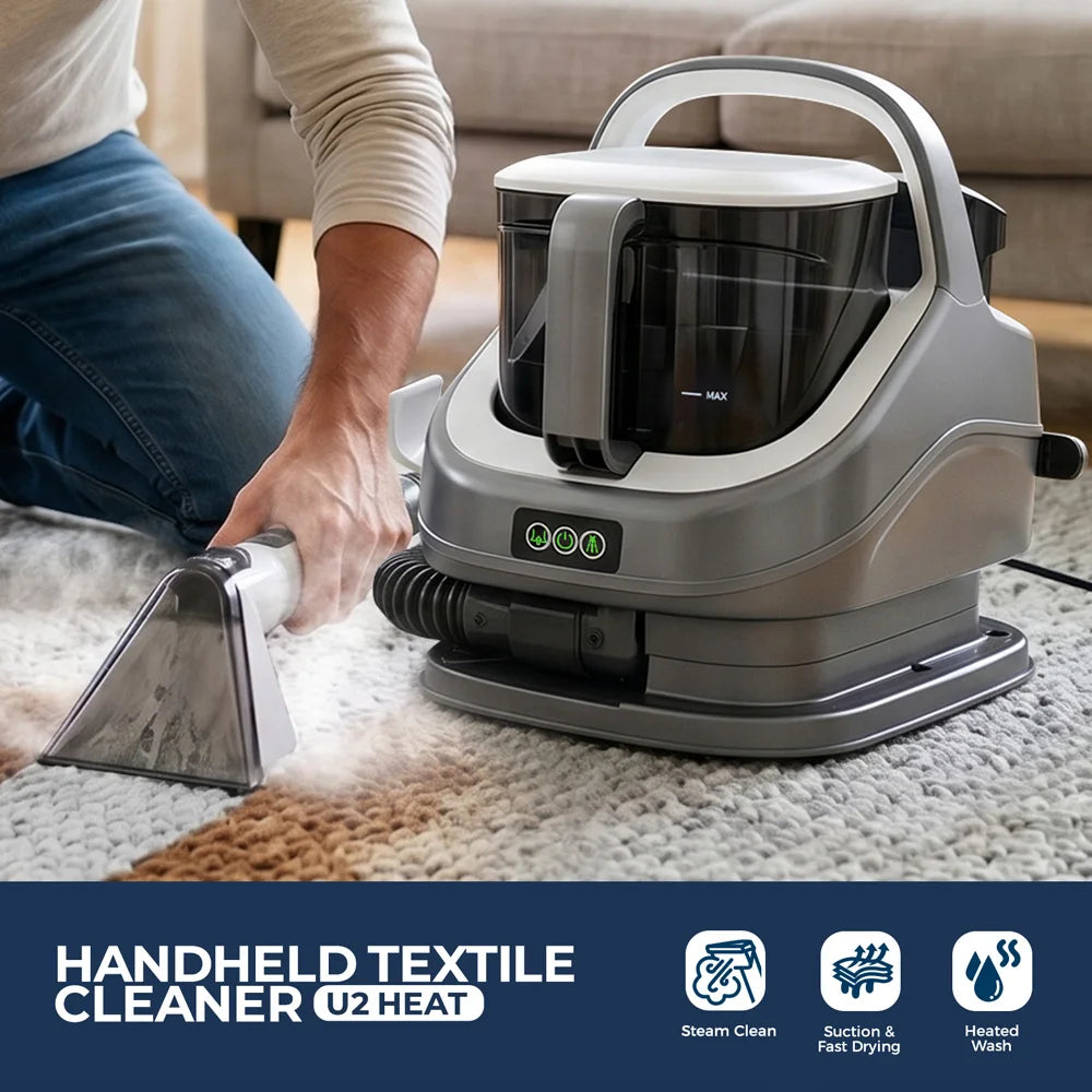 1300w Carpet Upholstery Cleaner 13kpa Suction 100 Steam