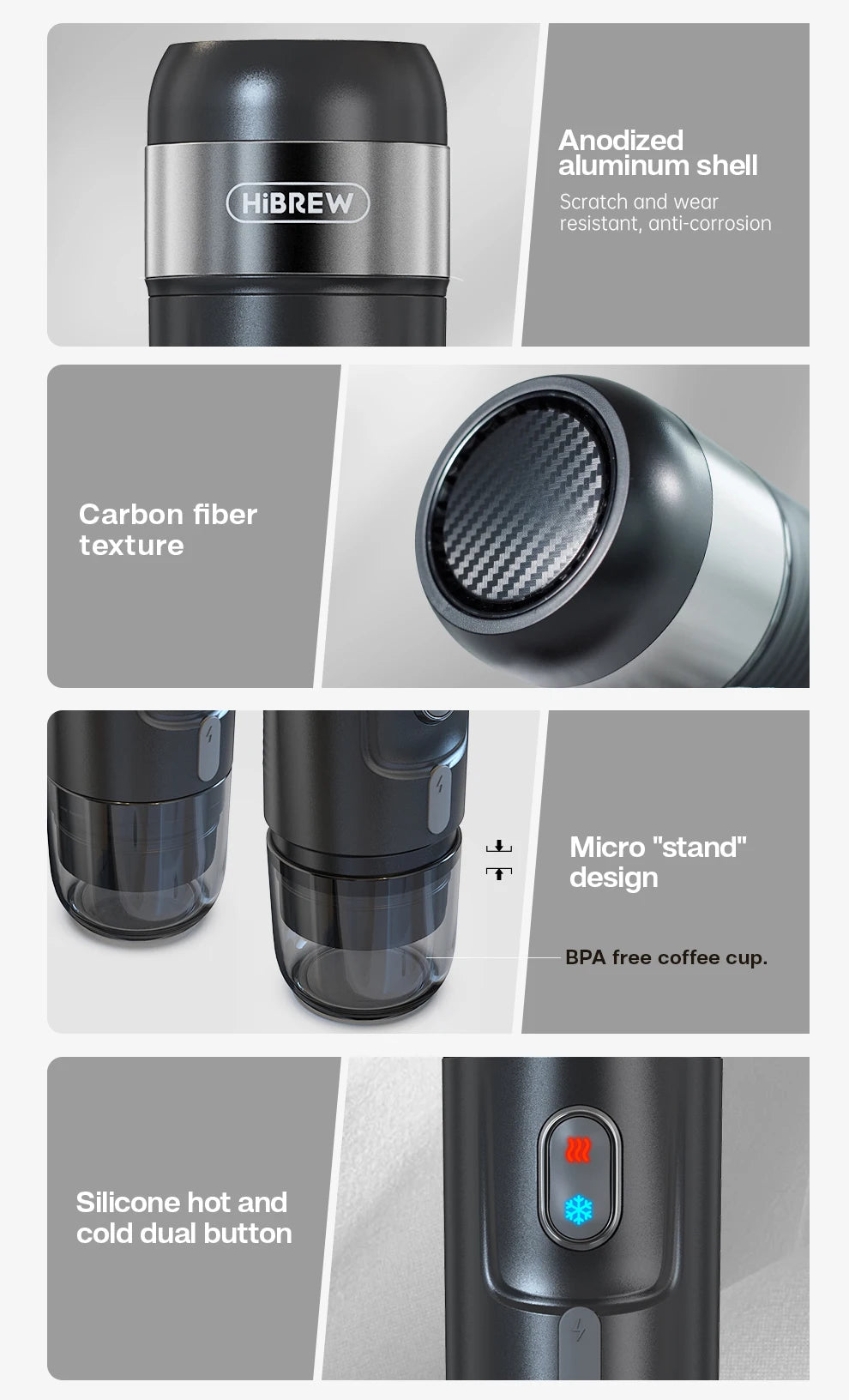 Hibrew Coffee Machine Expresso Coffee Maker Fit Nexpresso