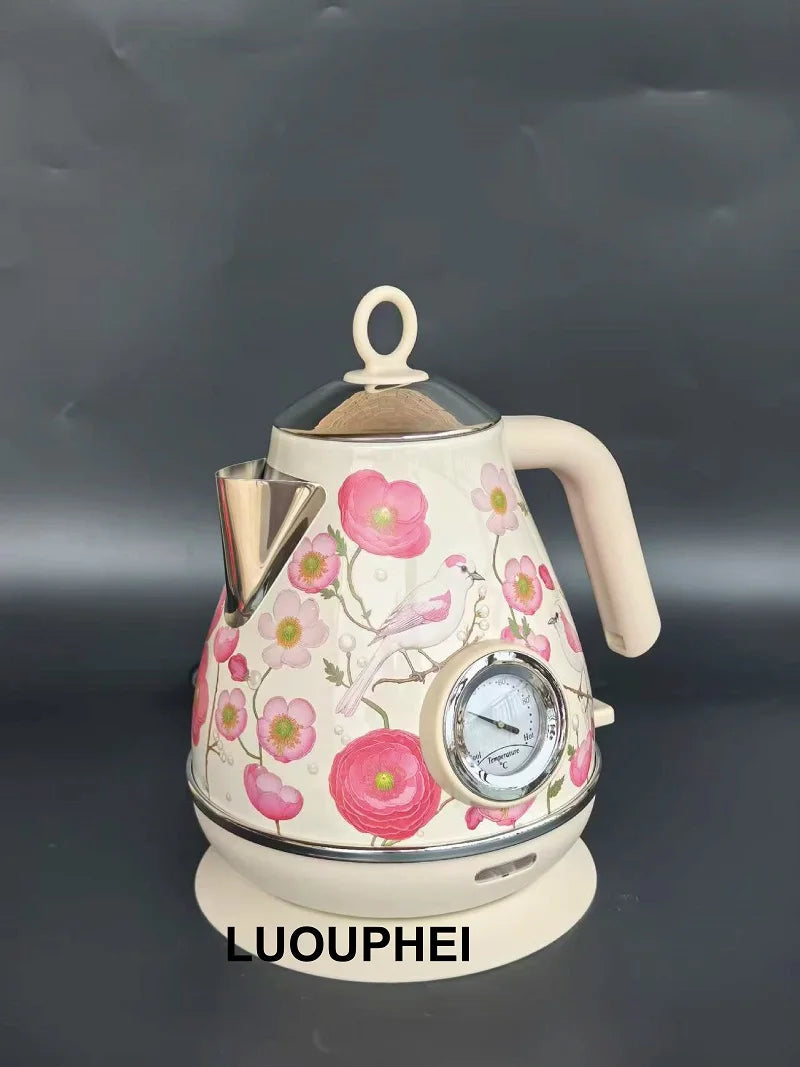 7l Retro Paint Electrc Kettle Temperature Display Boiling