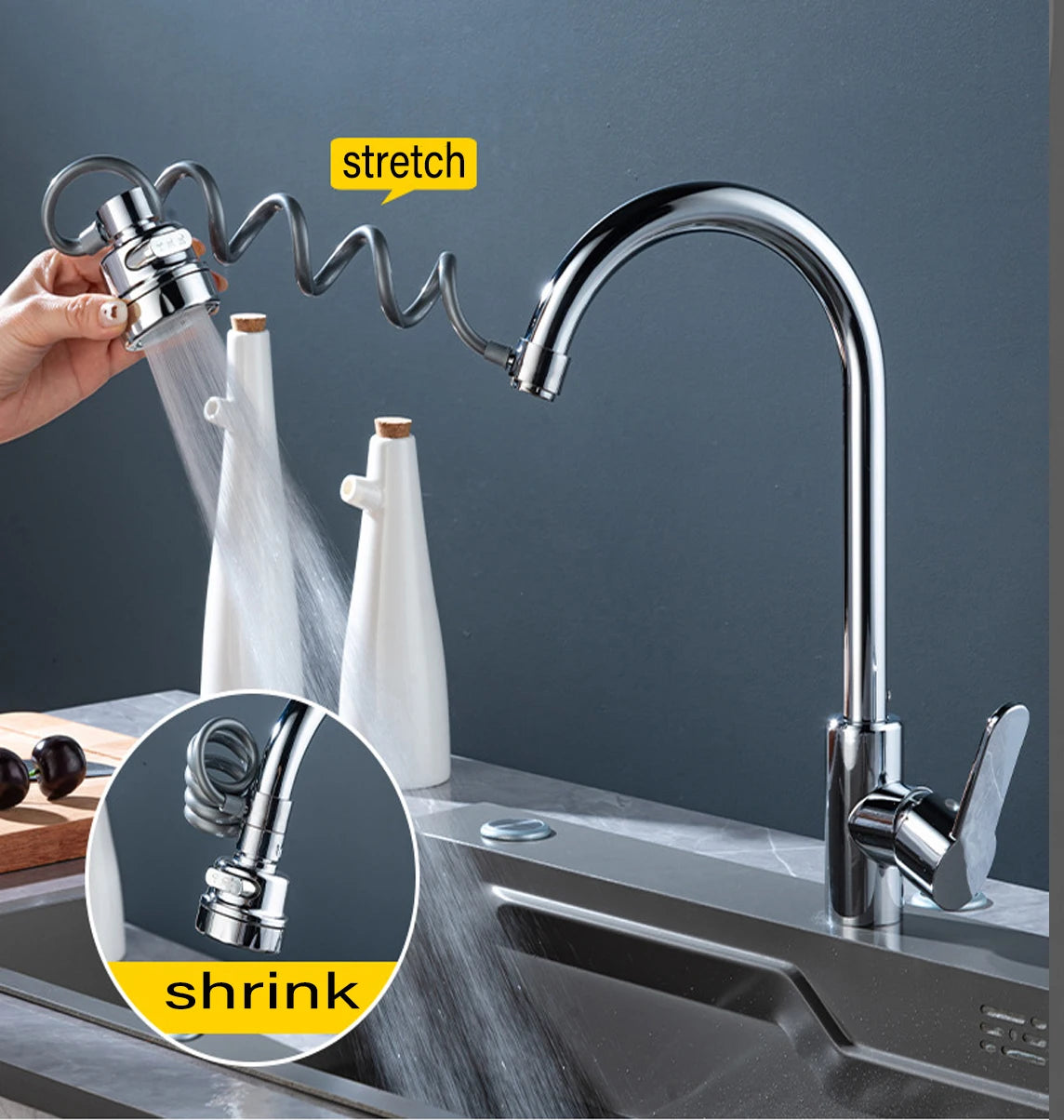 Modes Sink Faucet 360 Degree Rotation Filter Extension