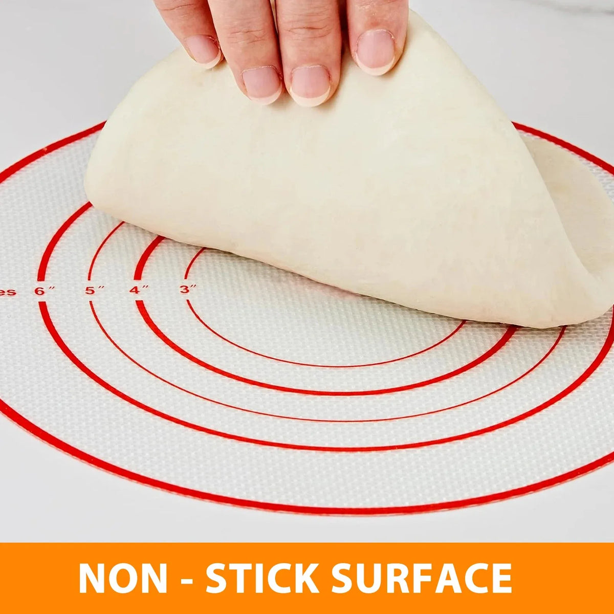 Silicone Baking Mat Long Handles Kneading Pad Dough