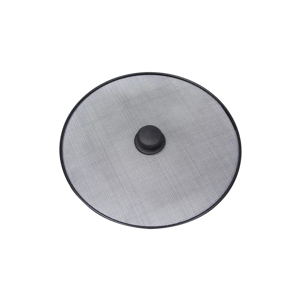 Black Splatter Screen Anti Grease Frying Pan Oil