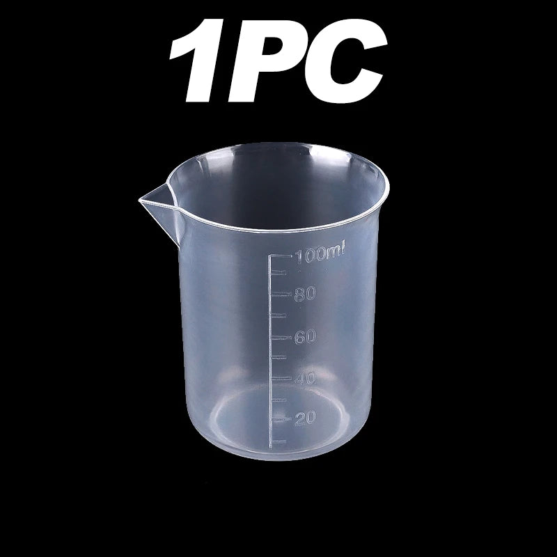 1-24pcs Plastic Mixing Cups 100ml Measuring Cups V-Shaped
