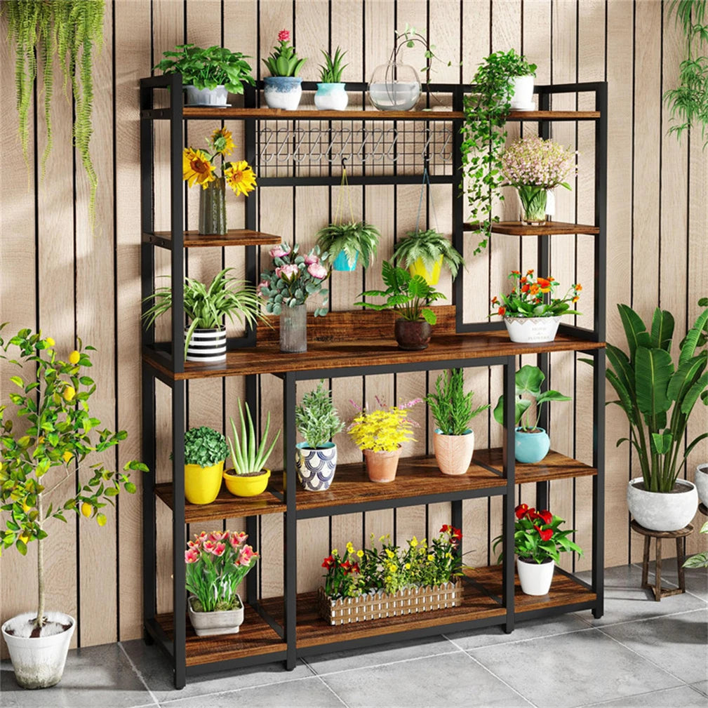 Tier Baker Rack Industrial Microwave Stand Holder Storage