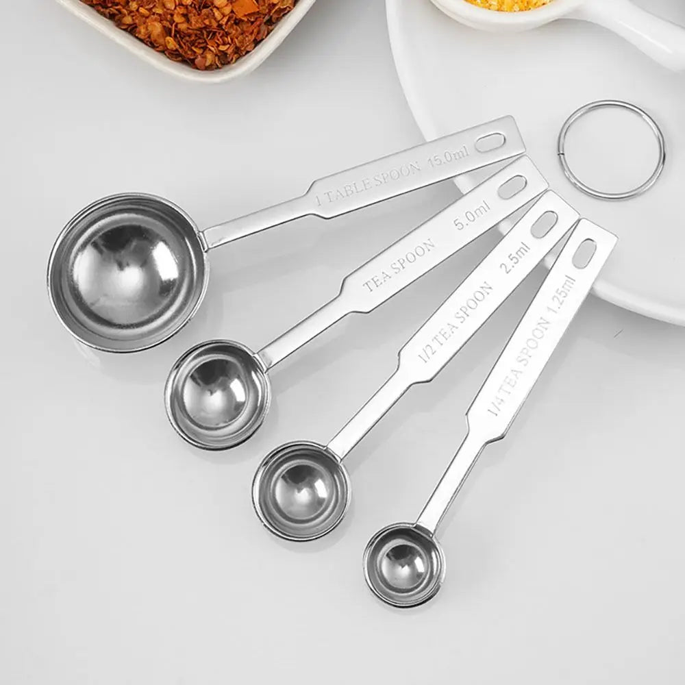 4pcs Measuring Spoons Tablespoon Teaspoon Measure Liquid Dry