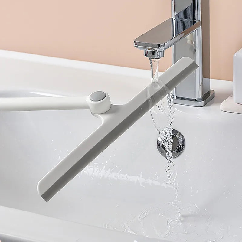 360 Degree Rotatable Shower Squeegee Glass Wiper Scraper
